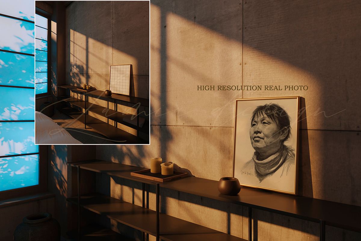 24 Japanese Style Art Mockups Frame, a Household Mockup by LAMIA DESIGN (Photo 6 of 21)