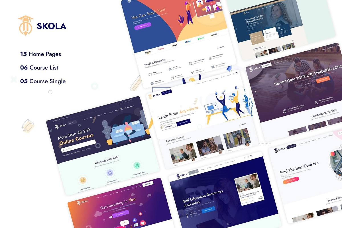 Skola - LMS Online Courses WP Theme, a WordPress Template by Hubzway