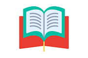 Open Book Flat Icon, an Icon by Pexelpy (Thumbnail 1 of 3)