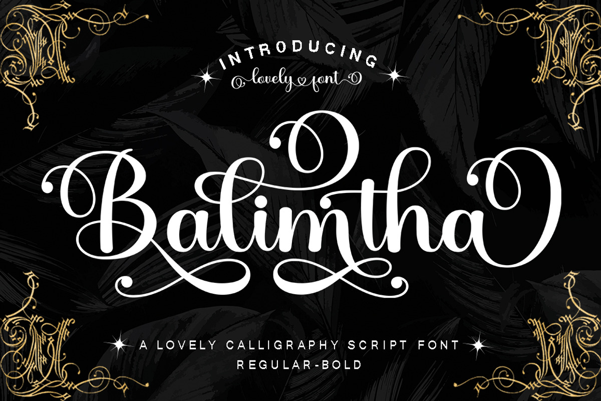 Balimtha, a Script Font by TM Type (Photo 1 of 9)