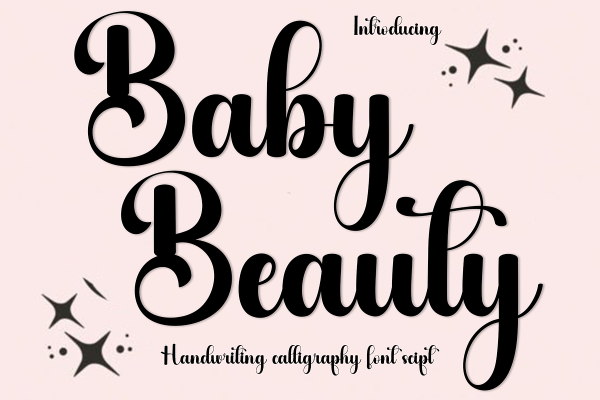 Baby Beauty, a Handwritten Font by InermediaSTUDIO (Photo 1 of 8)