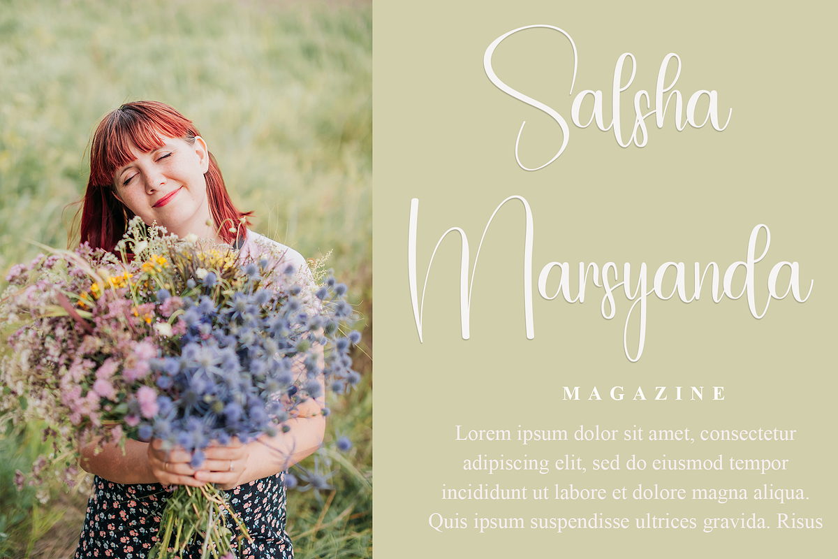 Satisfy, a Handwritten Font by FreshTypeINK (Photo 2 of 8)