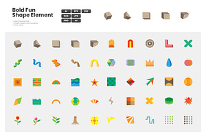Bold Fun Shapes Icon Pack, an Emoji Icon by erifqizeicon