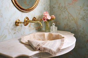 Elegant English country interior decor and design, with floral p, an Architecture Photo by Studio ANNA