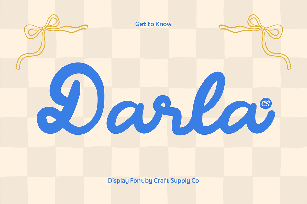CS Darla – Handwritten Script, a Script Font by Craft Supply Co. (Photo 1 of 8)