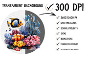Watercolor Ocean Animals Clipart, an Illustration by Craft Nest (Thumbnail 2 of 11)