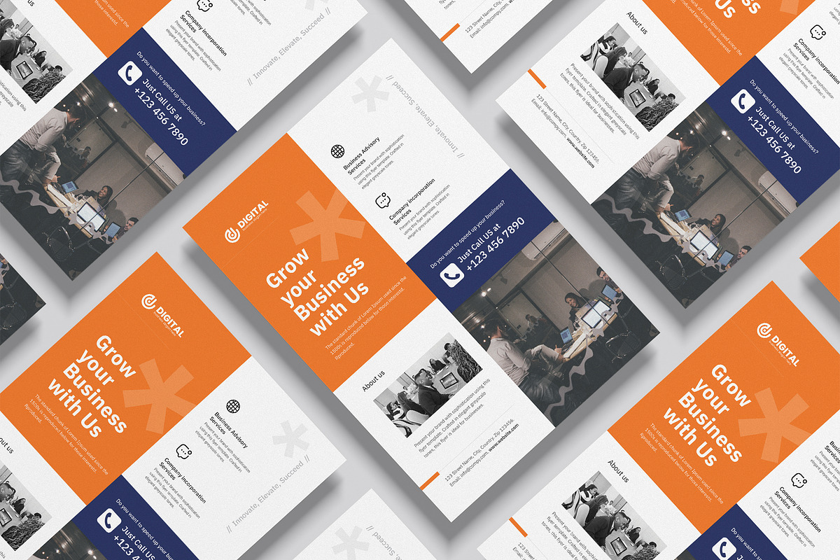Clean Corporate Flyer Template, a Flyer Template by graphix_shiv (Photo 2 of 2)