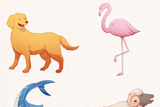 Watercolor Cute Animals Illustration, an Animal Illustration by ArtbyHien (Thumbnail 10 of 13)