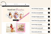Wix Website Template - Pink Luxe, a Wix Template by The Pixel Palace (Thumbnail 2 of 7)