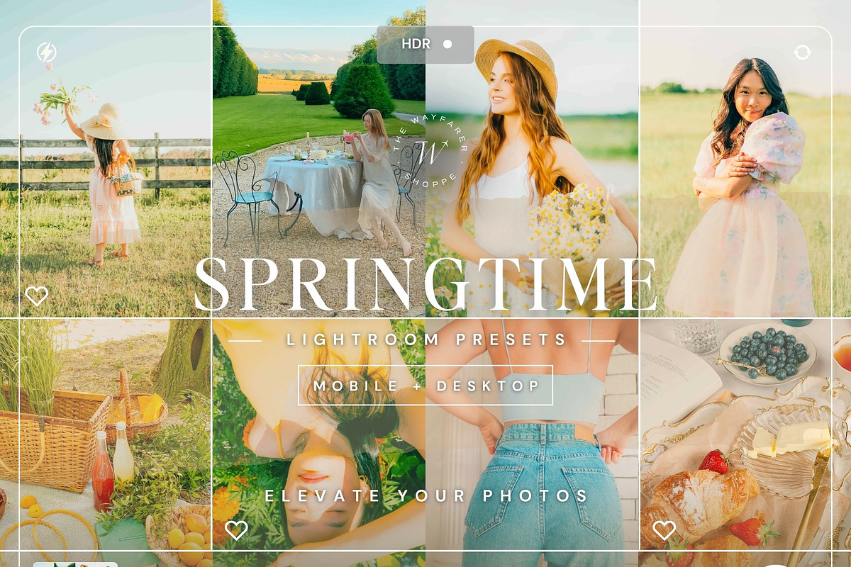 40 Spring Lightroom Preset Bundle, a Preset Add-On by TheWayfarerShoppe (Photo 7 of 11)