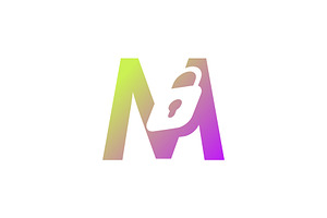 modern initial letter M padlock logo, a Branding & Logo Template by Rasagama Studio