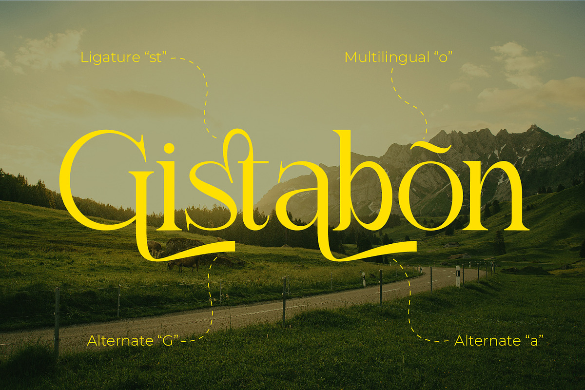Gistabon, a Serif Font by Rishsketch (Photo 2 of 13)