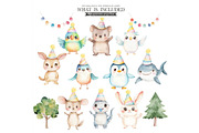 Cute Australian Birthday Watercolor, an Illustration by CharmClipart (Thumbnail 3 of 8)