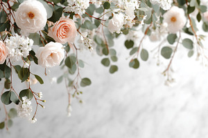 Delicate floral arrangement with, a Food & Drink Photo by MistyDay