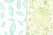 Cool Watercolor Floral Backgrounds, a Pattern Graphic by Paper Element (Thumbnail 6 of 7)