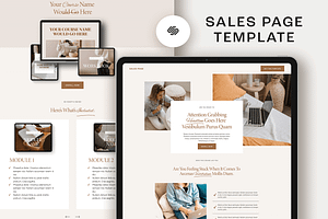 Sales Page Template Squarespace 7.1