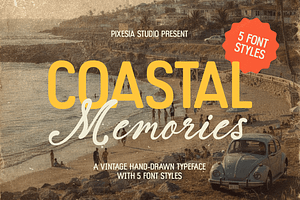 Coastal Memories - Vintage Font Duo