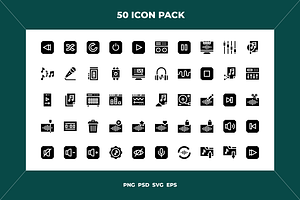 Audio edition icons, an Outline Icon by Wencory