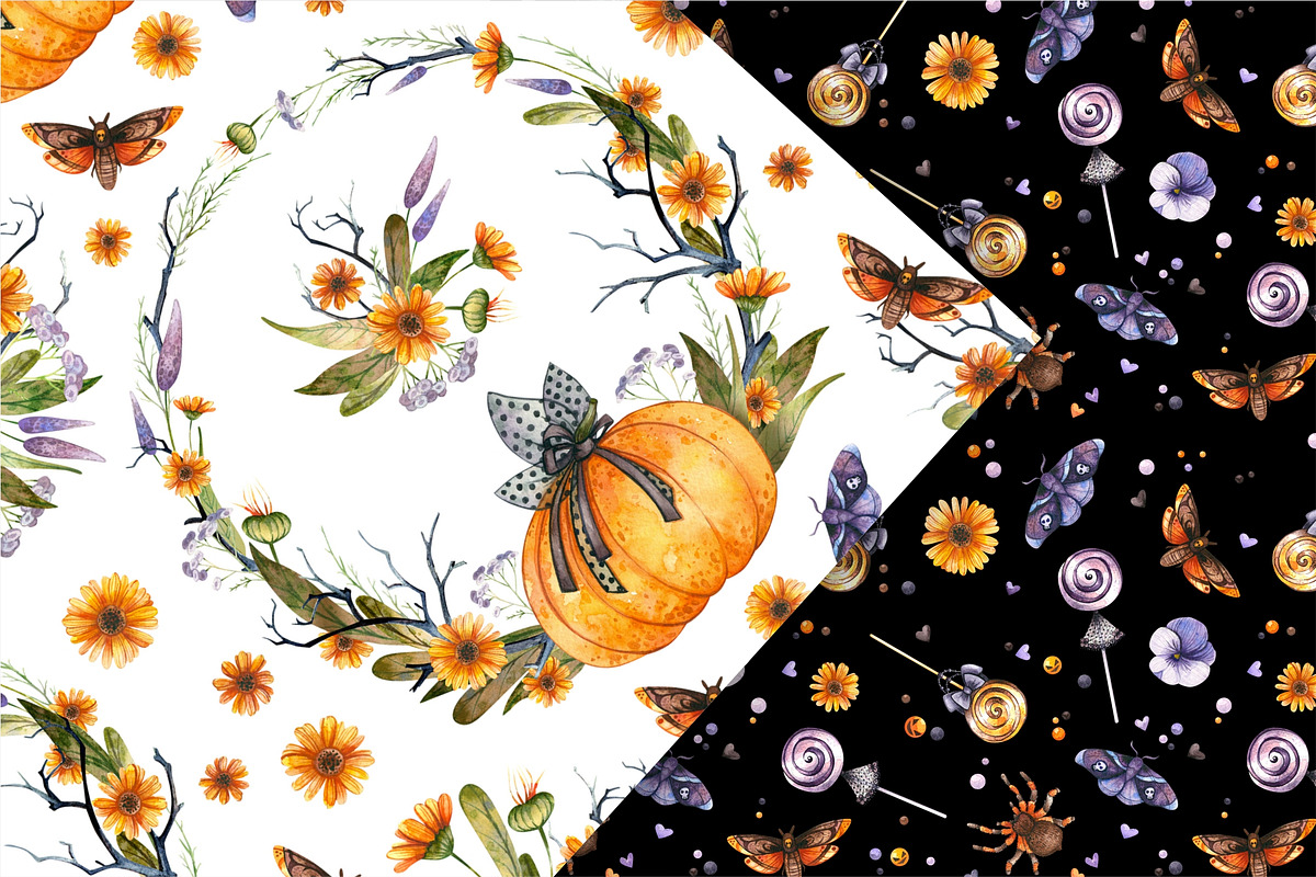 Watercolor Halloween Clipart, an Object Graphic by Valin Malin (Photo 11 of 14)