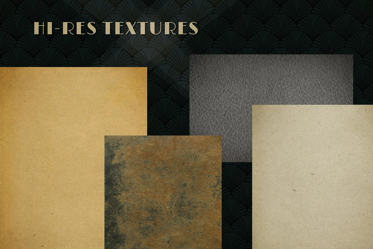 Complete Art Deco Graphics Bundle, a Texture Illustration by Wingsart Studio (Photo 12 of 12)