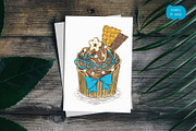 Cupcake. Hand Drawn Creator Kit, a Decorative Illustration by DeepFuze (Thumbnail 6 of 6)