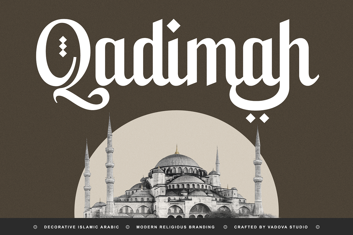 Qadimah Decorative Islamic Font, a Serif Font by Vadovastd (Photo 1 of 11)