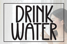 Drink Water | Script Font