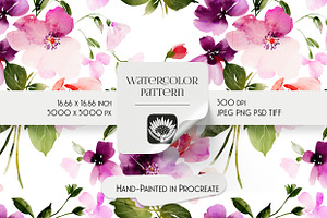 Watercolor Floral Pattern