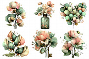 Spring Sweet Peas Flower Clipart, an Illustration by Daily.Designs (Thumbnail 4 of 8)