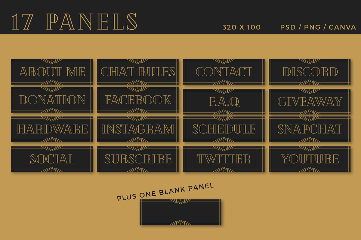 Streaming: Art Deco Mystic, a Social Media Template by Liseno Designs (Photo 5 of 7)