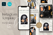 La Orange - CANVA & PS Instagram, a Social Media Template by Dirtytemp Studio (Thumbnail 1 of 6)