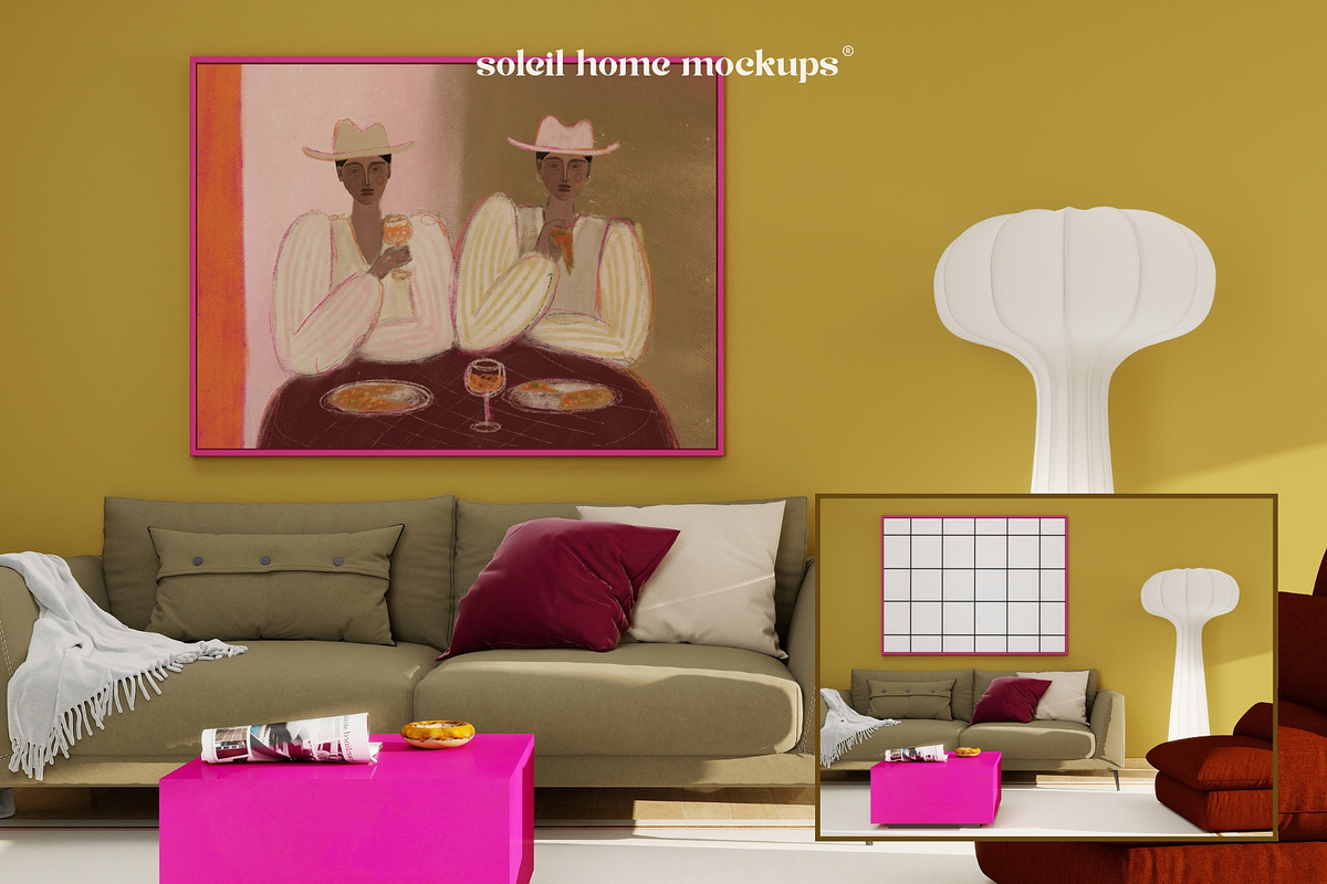 CALYPSO | Colorful Frame Mockup Set, a Household Mockup by SoleilHomeMockups (Photo 7 of 11)