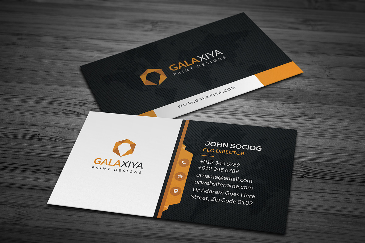 Modern Creative Business Cards, a Business Card Template by Galaxiya (Photo 7 of 11)