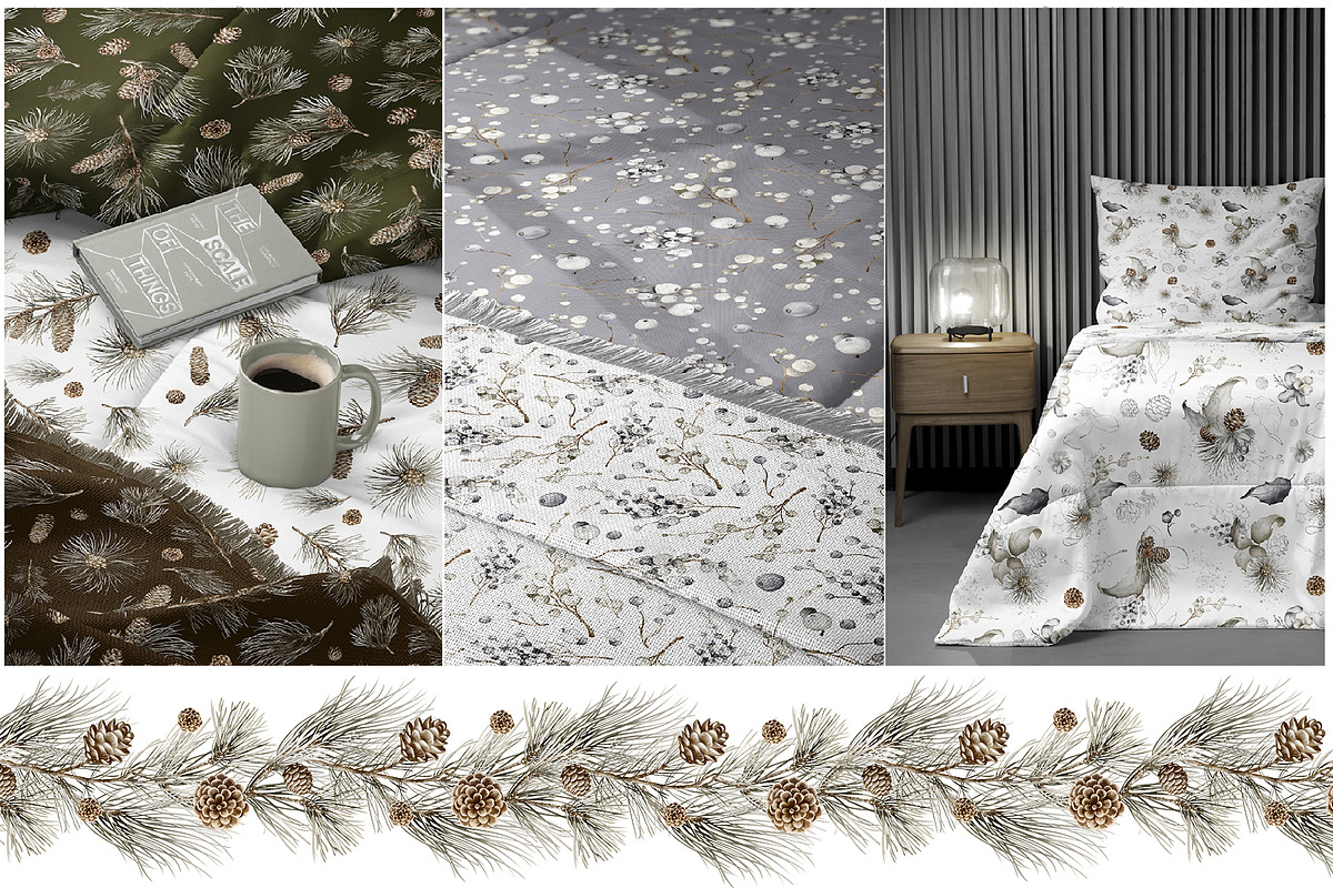 Christmas Watercolor Clipart, a Decorative Illustration by LenArt (Photo 9 of 17)