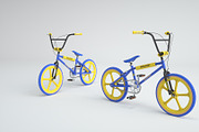 1980s Raleigh Burner BMX Bicycle, a Cars & Vehicle 3D Model by 3DTreatment (Thumbnail 2 of 25)