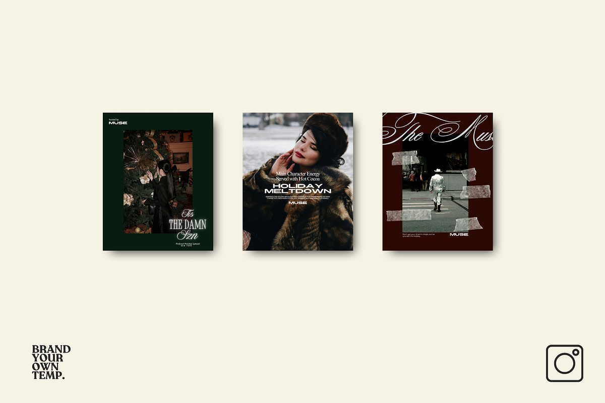 WINTER HOLIDAY Christmas Canva Temp preview 7