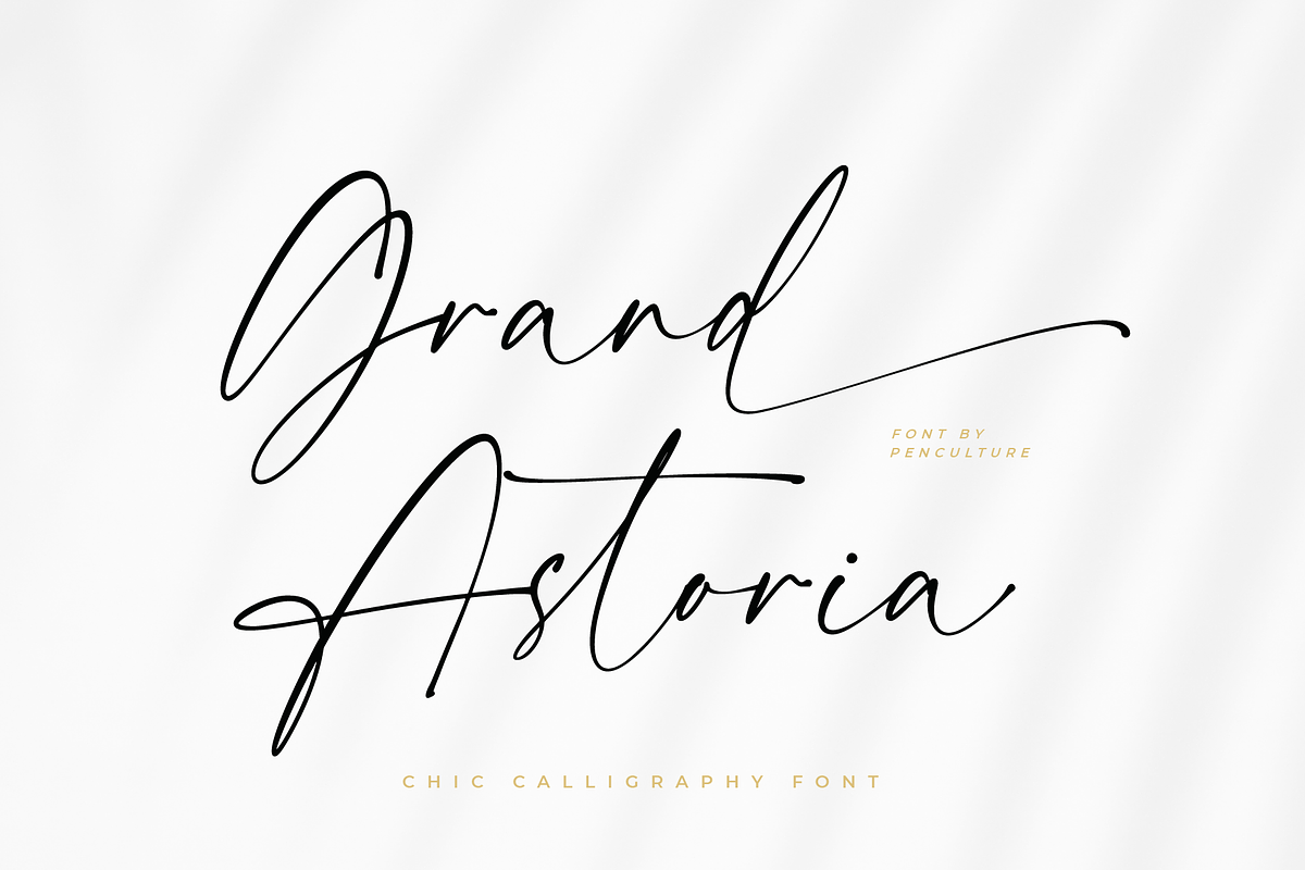 Grand Astoria // Chic Calligraphy, a Script Font by Pen Culture (Photo 1 of 10)
