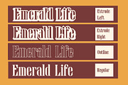 Darvine 3D, a Serif Font by Craft Supply Co. (Thumbnail 2 of 8)