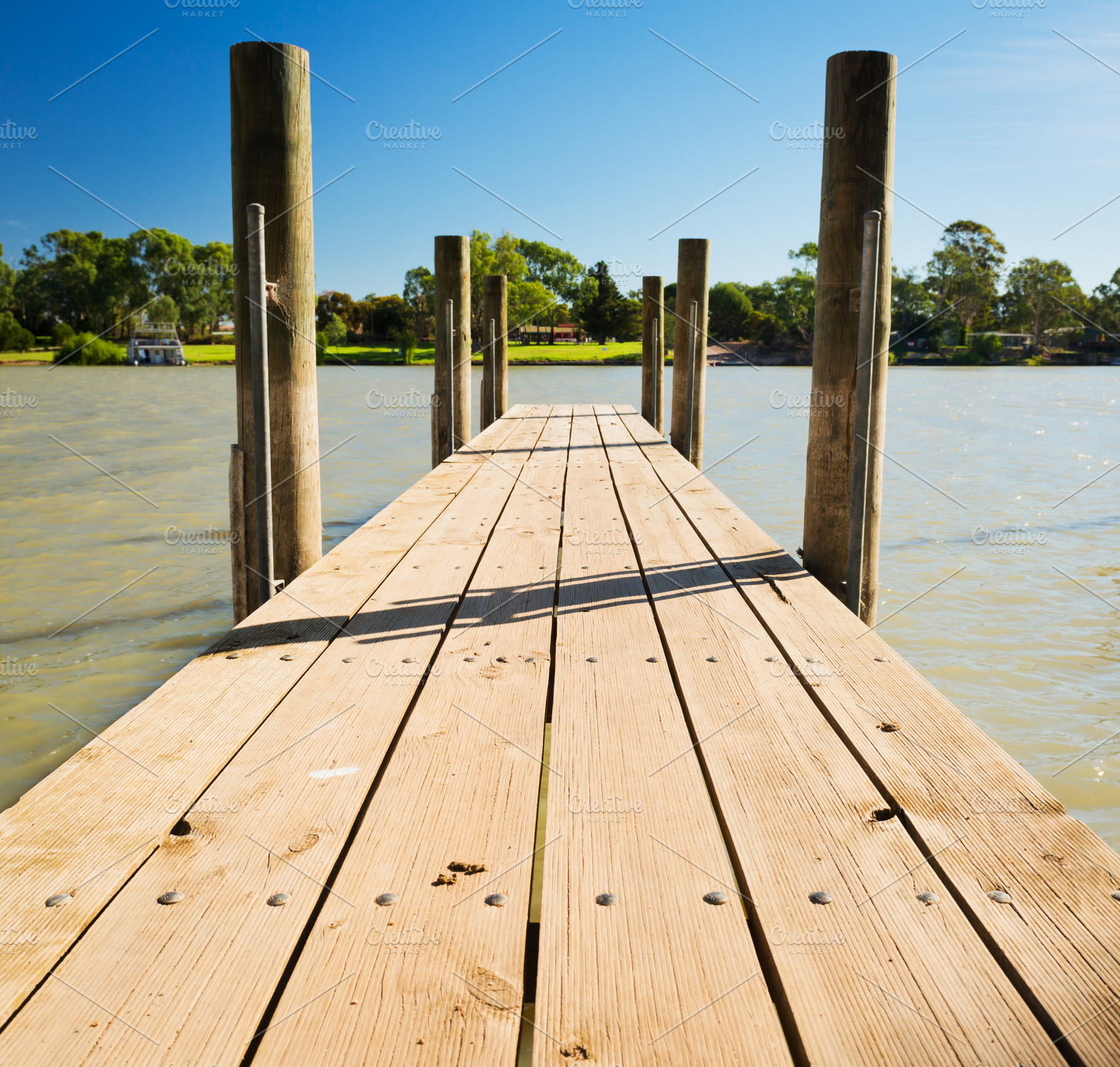 Murray River Jetty, a Nature Photo by THP Creative