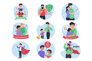 Father’s Day Vector Illustration, an Illustration by Vector Portal (Thumbnail 7 of 7)