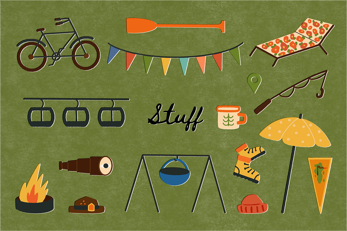 National Park & Camping MAP CREATOR, a Person Illustration by Paper Cherry (Photo 4 of 21)