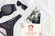 SAVE THE DATE - INDIAN WEDDING, an Invitation Template by Graphic Template Co (Thumbnail 1 of 3)