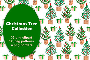 Christmas Tree Clipart & Patterns