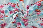 Lily Pond | Watercolor Koi Fish set, a Pattern Graphic by Tanya Vollar (Thumbnail 3 of 10)