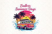 Summer Sublimation PNG Bundle, an Illustration by Watercolor design (Thumbnail 3 of 4)