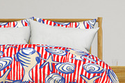 Sea motifs fishes stripes, a Pattern Graphic by Nocito Design (Thumbnail 3 of 7)