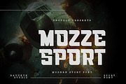 Mozze Sport - Strength Display Font, a Font by Bayuktx (Thumbnail 1 of 8)