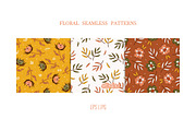 Autumn Wildflowers Digital Paper Set, a Pattern Graphic by AllNikArt (Thumbnail 3 of 6)