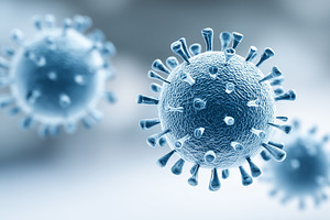 Virus cells under a microscope, a Health & Medical Photo by MistyDay