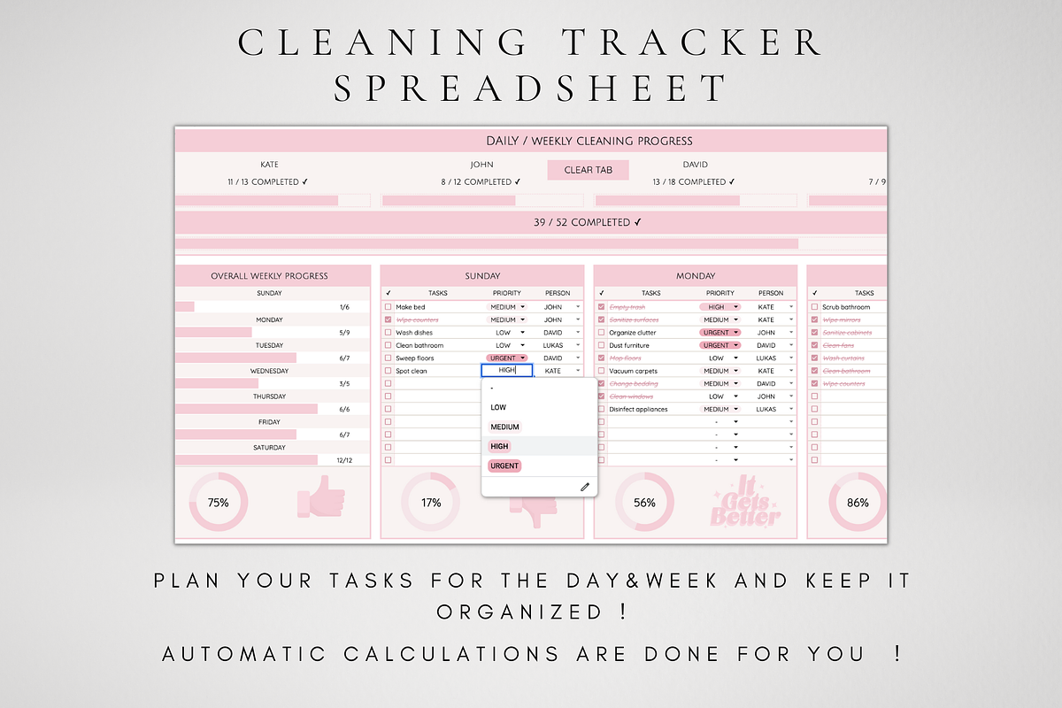 Editable Cleaning Planner Template, a Templates & Theme by BRANDcontent (Photo 2 of 7)